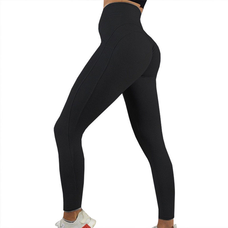 Solid color exercise leggings vibeactive