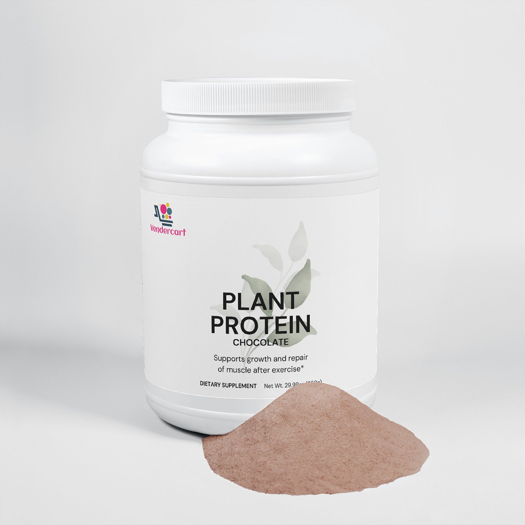 Plant Protein Chocolate 21g Protein, Muscle Recovery, Weight Management, And Digestive Support vibeactive