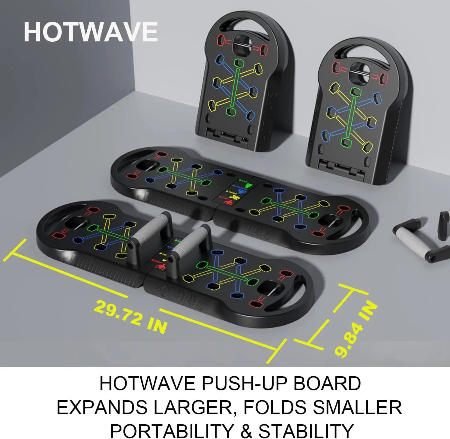 HOTWAVE Foldable Push Up Board vibeactive
