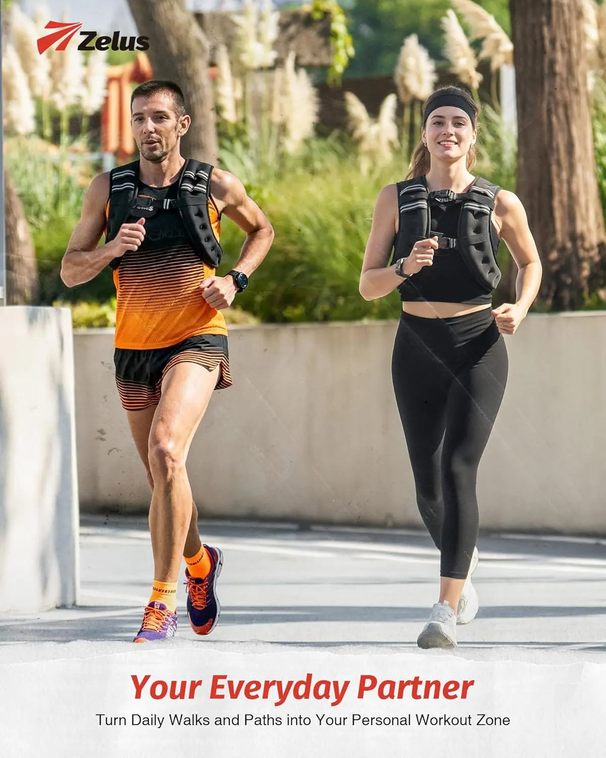 ZELUS Adjustable Weighted Workout Vest vibeactive