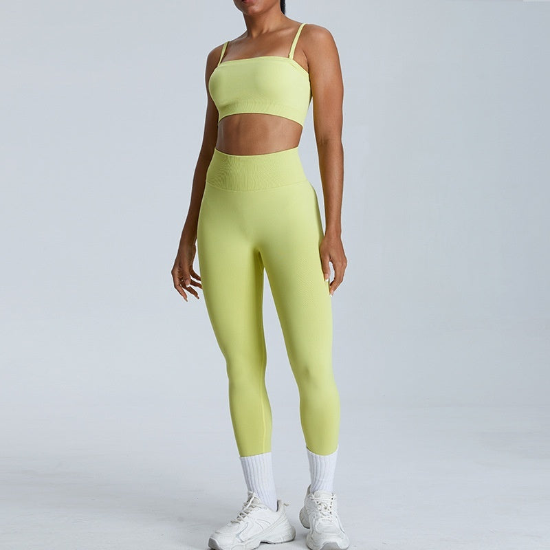 Seamless Dopamine Peach Exercise Suit vibeactive